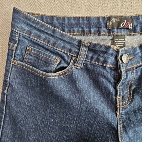 Dots Jeans Women's Size 12 Regular (W34xL28) Tapered Leg Stretch Dark Wash Blue - Picture 10 of 16